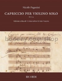 Capriccio per violino solo M.S. 54